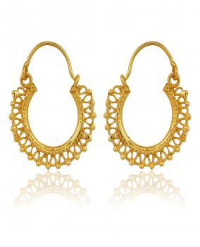 Handmade Nickel Free Gold Plated High Fashion Designer Ethnic Earring
